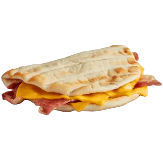 Cheesy Bacon FlatBread at McDonald's Breakfast Menu