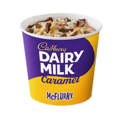 Cadbury Caramel McFlurry at McDonald's Menu UK