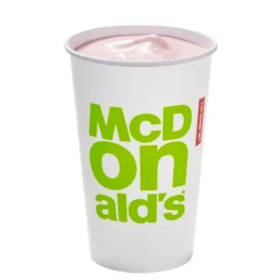 Strawberry Milkshake at McDonald's Menu UK
