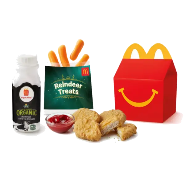 Chicken McNuggets (4 pieces) Meal Chicken McNuggets (4 pieces), Organic Milk, Carrot Bag At McDonald's Menu UK
