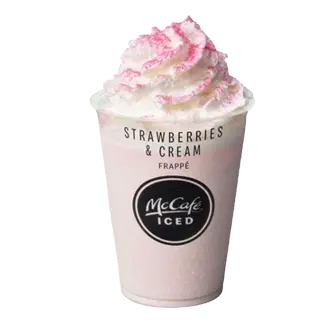 Strawberry Frappé Caramel Iced Frappé