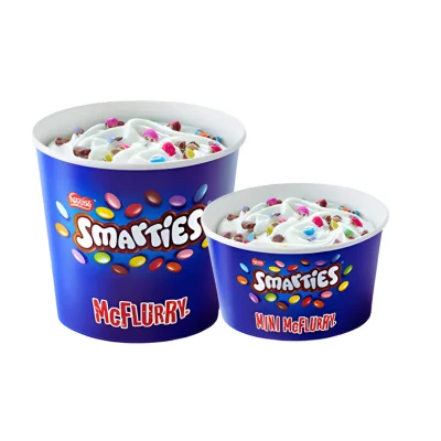 Smarties McFlurry at McDonald's Menu