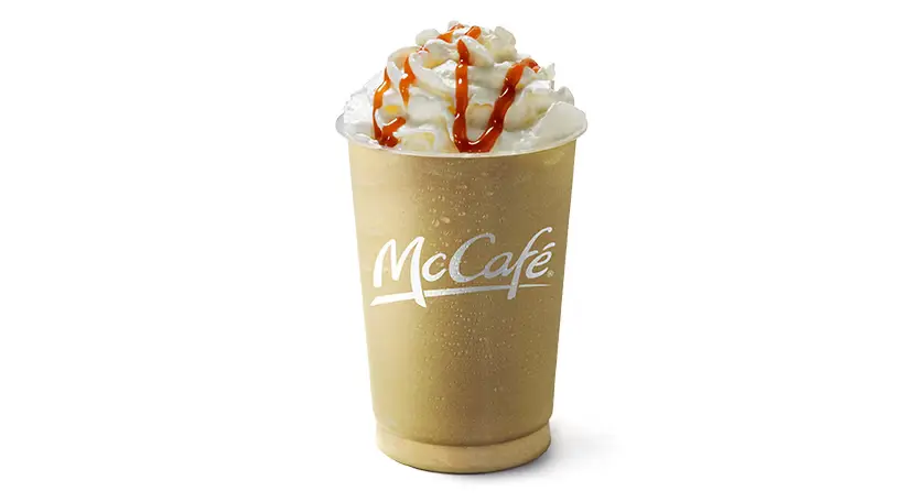 McDonald's Menu UK with Latest Updates & Prices - 2026 85 mcdonalds caramel iced frapp large April new promo product header desktop