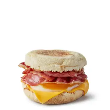 McDonald's Double Bacon and Egg McMuffin - Price & Nutrition 1 Double Bacon and Egg McMuffin at McDonald's Breakfast Menu.